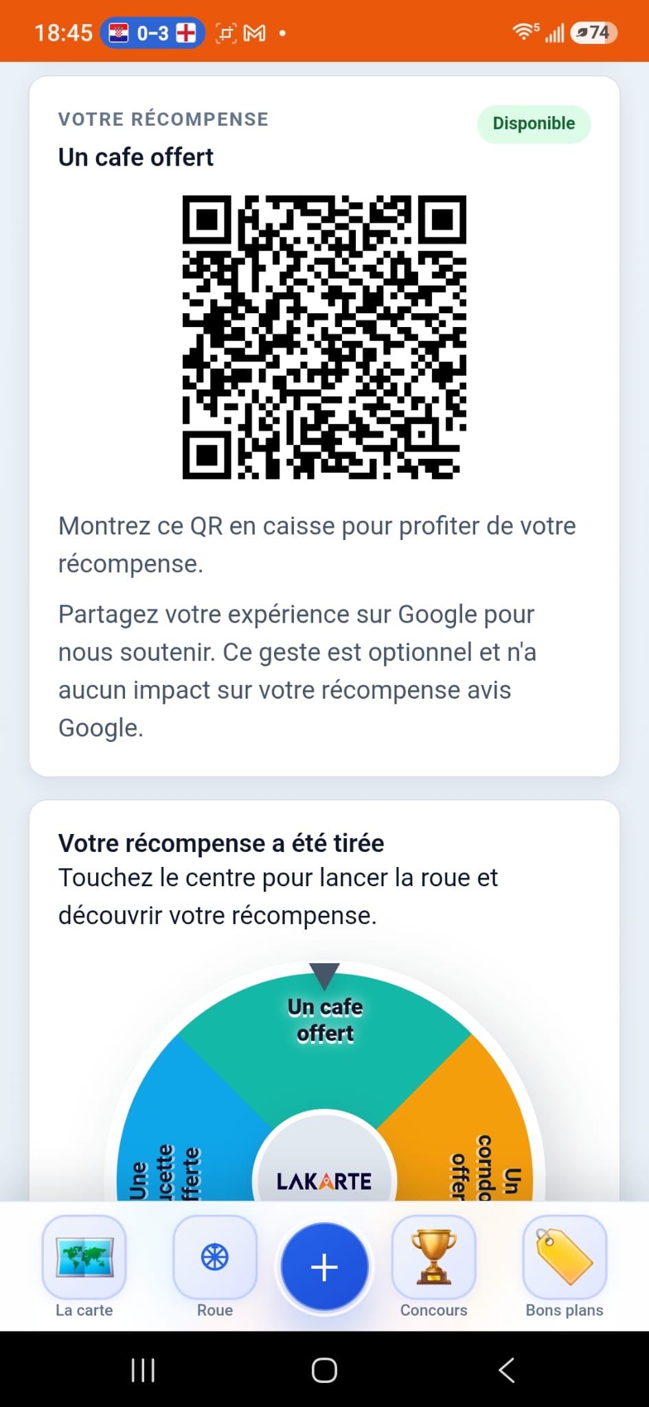 Parcours Avis Google avec récompense
